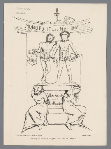 Satirical print on the Heemskerk-Van Zuylen ministry, 1868