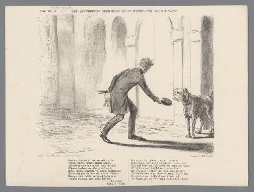 Cartoon on the amendment of Heemskerk, 1869