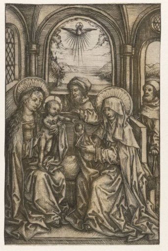 The Holy Family in an Arched Space