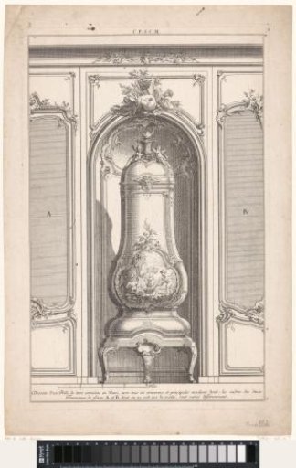 Stove in a niche