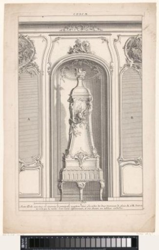 Stove in a niche