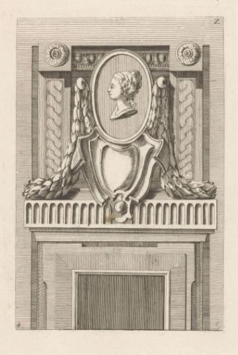 Overdoor with medallion