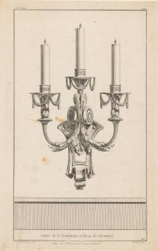 Three-armed girandole