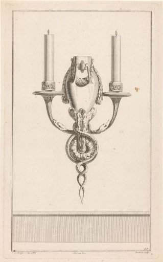 Girandole with vase