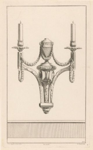 Girandole with vase