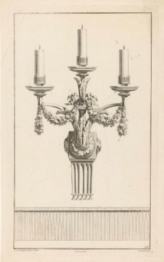 Girandole with garlands