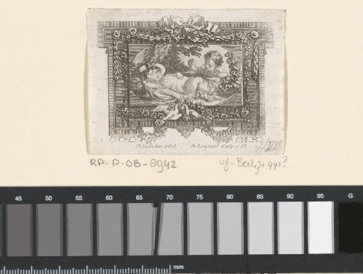 Vignette with two putti