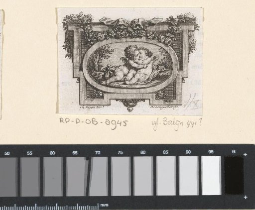 Vignette with two putti