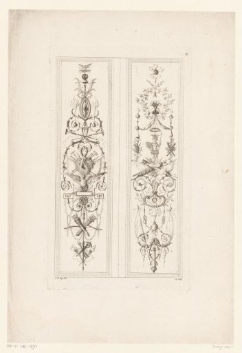 Arabesques with coats of arms