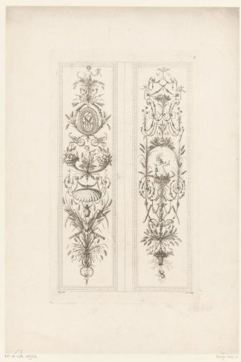 Arabesques with putti and agricultural attributes