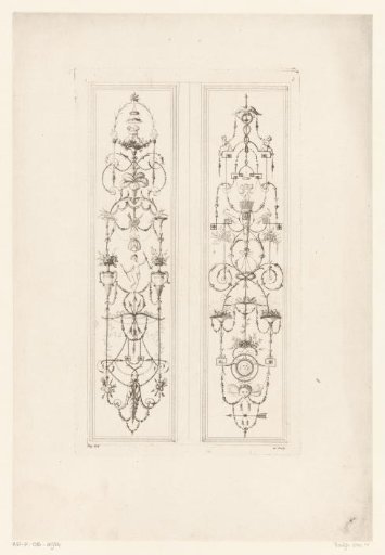 Arabesques with putti