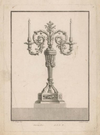 Girandole with bird heads
