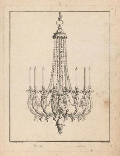 Chandelier with Flowers