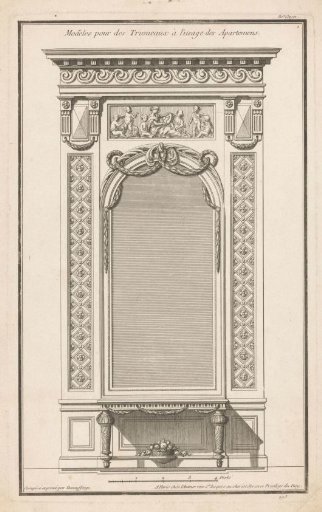 Mirror above table