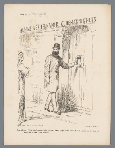 Cartoon on Jhr. Van Karnebeek, 1870