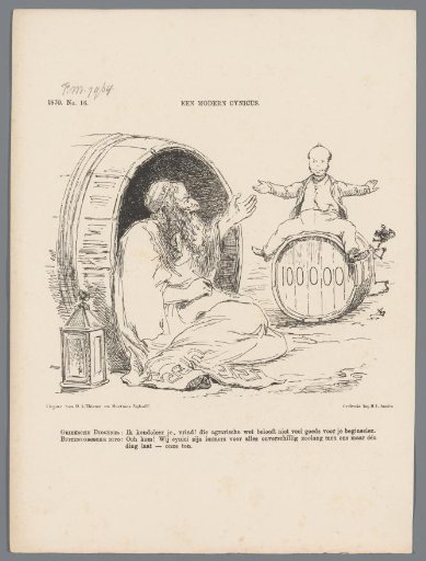 Cartoon on Governor-General Mijer, 1870