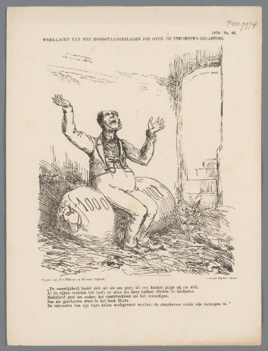 Satirical print on the income tax, 1870