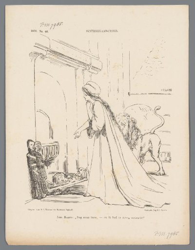 Satirical print on the ministerial crisis, 1870