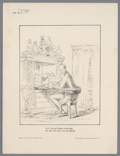 Caricature of Thorbecke, 1871