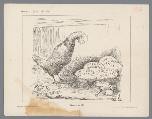 Cartoon on Thorbecke, 1872