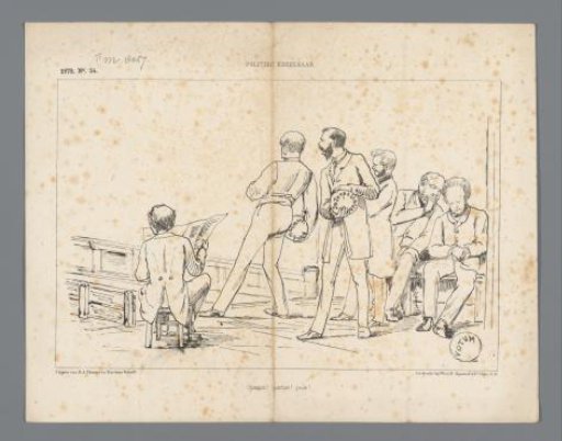 Satirical print on the ministerial crisis, 1872
