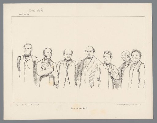 Satirical print with the new ministers, 1872