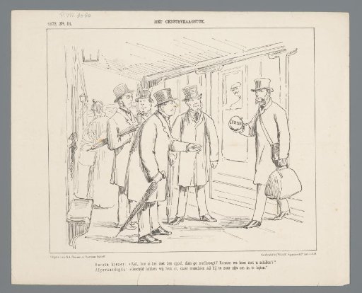 Cartoon on the census issue, 1872