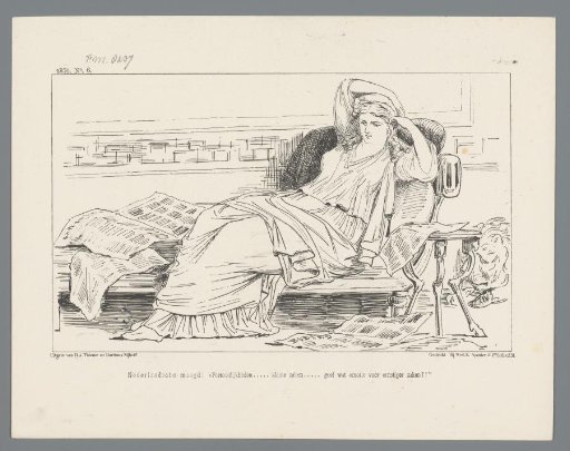 Caricature on many small personal incidents in the Second Chamber, 1876