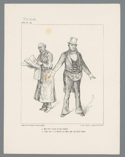 Caricature on the Just-Held Meeting of the Grand Orient in The Hague, 1876