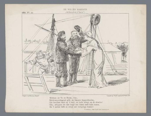 Print on the Dutch polar expedition, 1882