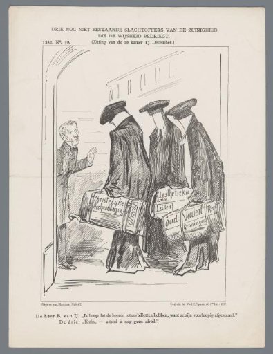 Cartoon on the cuts, 1882
