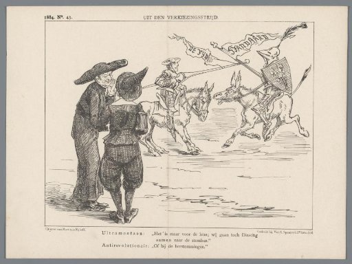 Caricature on the upcoming elections, 1884