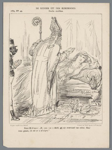 Caricature on the sugar shortage, 1884