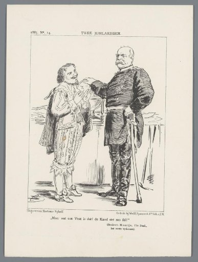 Caricature on Bismarck, 1885