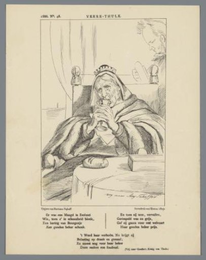 Political caricature about Zeeland, 1886