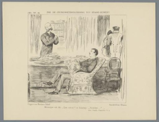 Caricature on the constitutional revision, 1887