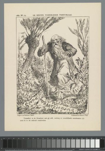 Caricature of the Wandering Jew, 1887
