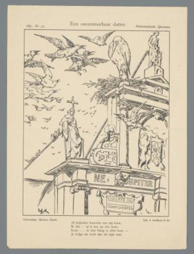Political satirical print, 1897