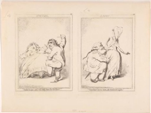 Two comic couples, 1792
