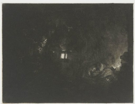 The adoration of the shepherds: a night piece