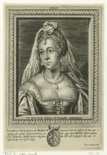 Portrait of Aleida, wife of Henry VI