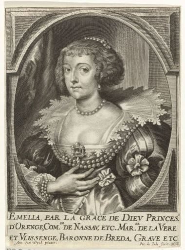 Portrait of Amalia of Solms, Princess of Orange-Nassau