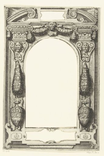Gateway with a Broken Pediment on Two Pilasters