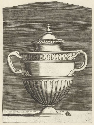 Vase with a Lid and Two Ears