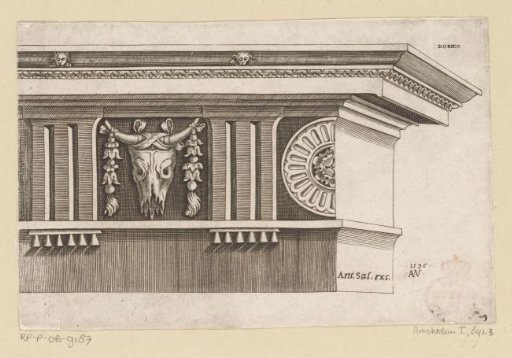 Doric entablature