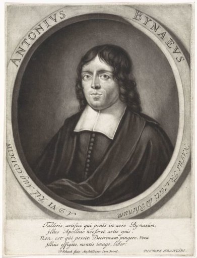 Portret van de predikant Anton Bynaeus