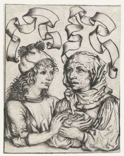 Young Man and Old Woman