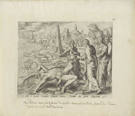 Christ healing a possessed man