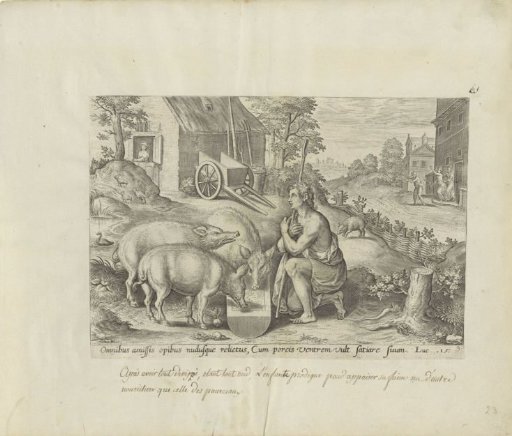 Prodigal son as a swineherd