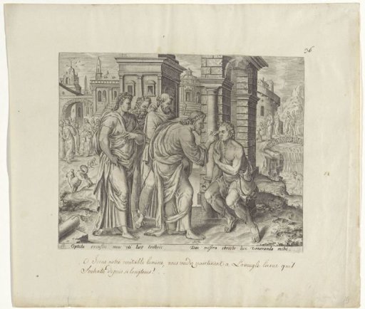 Christ healing a blind man